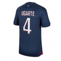 Camisa de Futebol Paris Saint-Germain Manuel Ugarte #4 Equipamento Principal 2023-24 Manga Curta